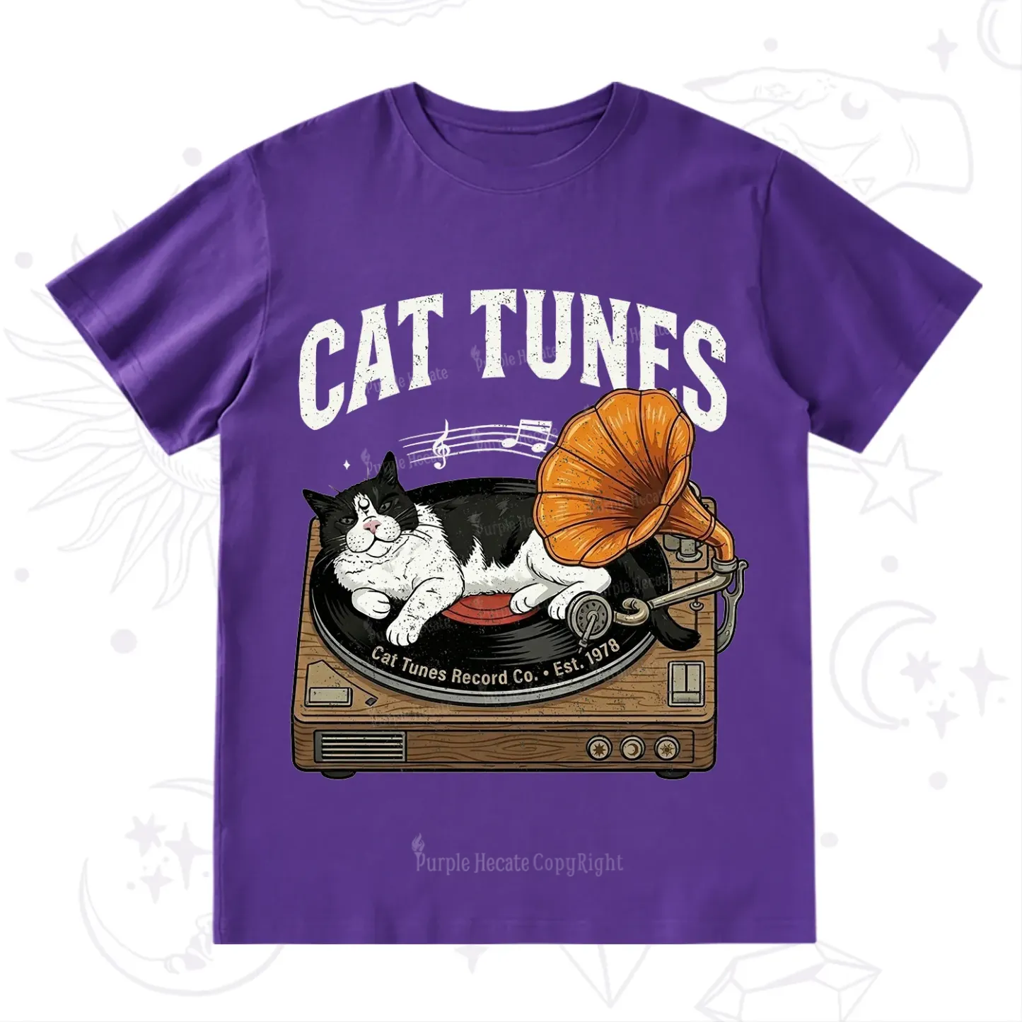 Purplehecate Cat Tunes T-Shirt