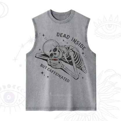 Purplehecate Dead Inside But Caffeinated Washed Tank