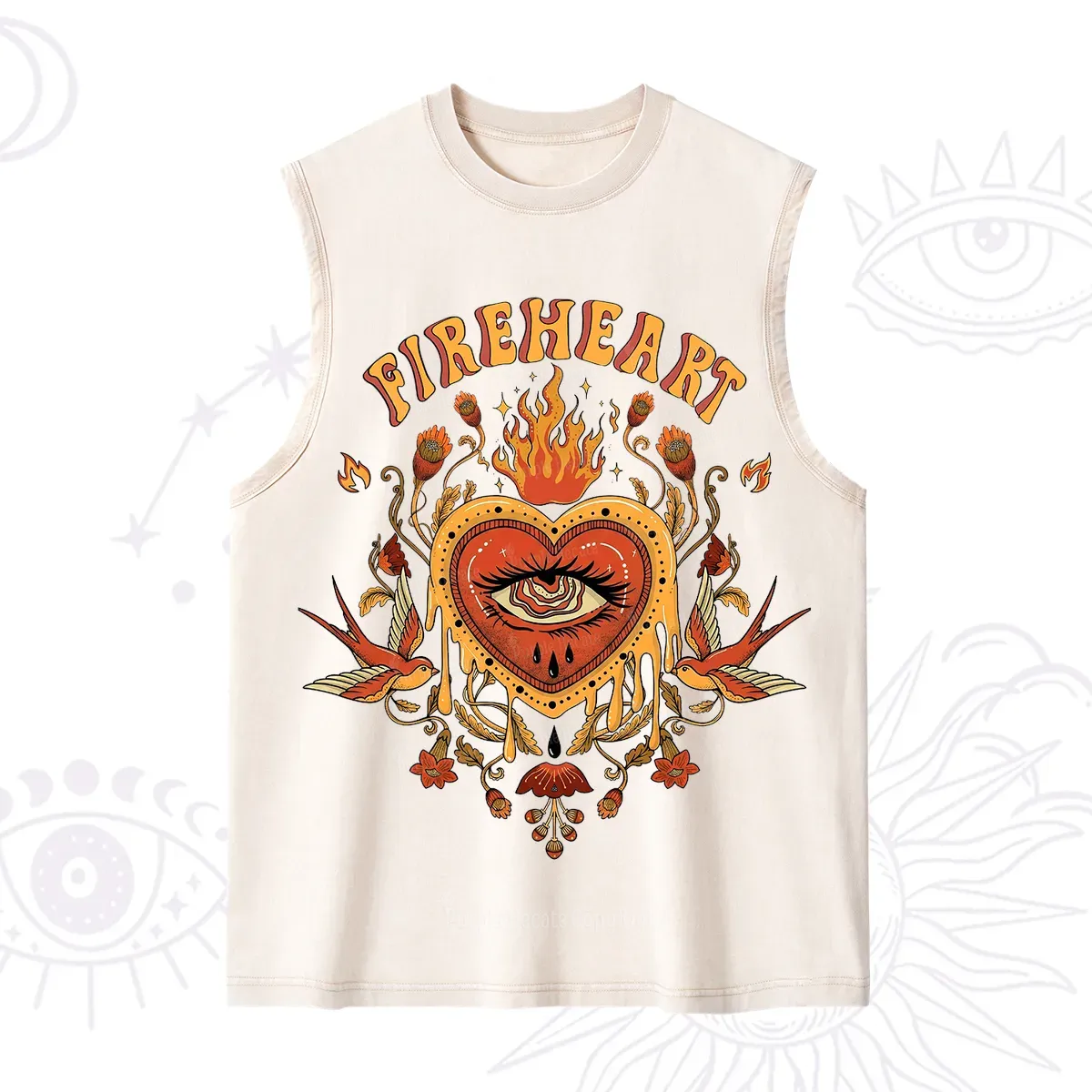 Purplehecate Fireheart Washed Tank