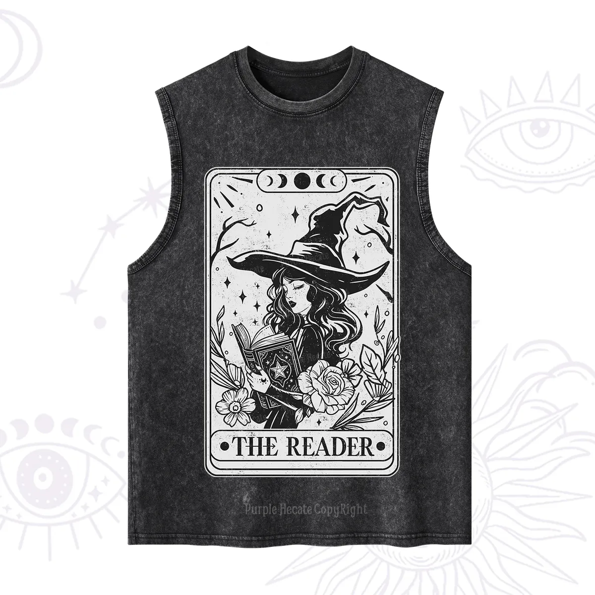Purplehecate The Witch Reader Tarot Washed Tank