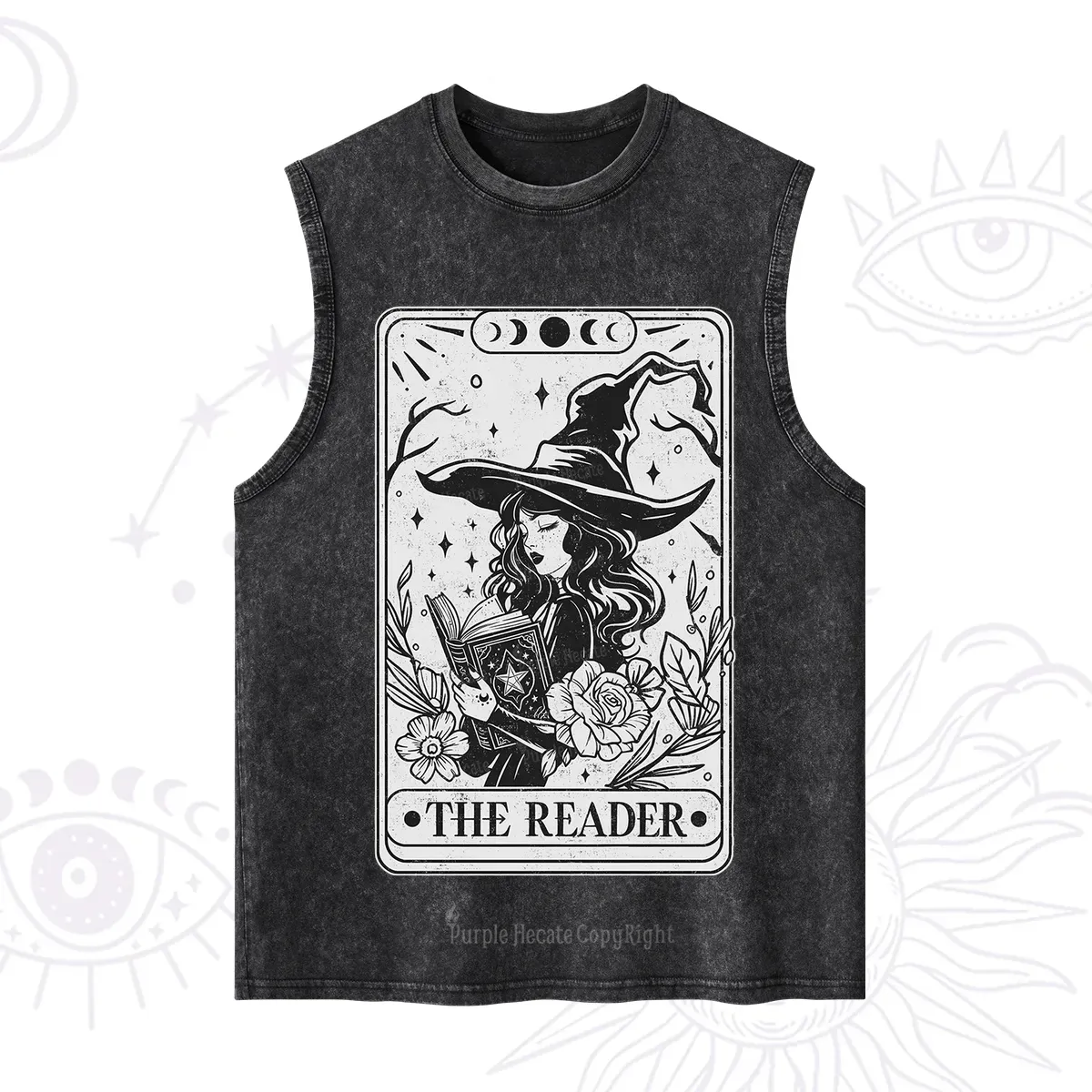 Purplehecate The Witch Reader Tarot Washed Tank