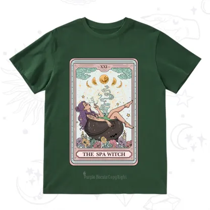Purplehecate The Spa Witch Tarot Card T-Shirt
