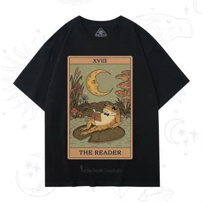 Purplehecate The Reader Frog Tarot T-Shirt
