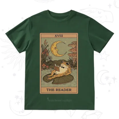 Purplehecate The Reader Frog Tarot T-Shirt