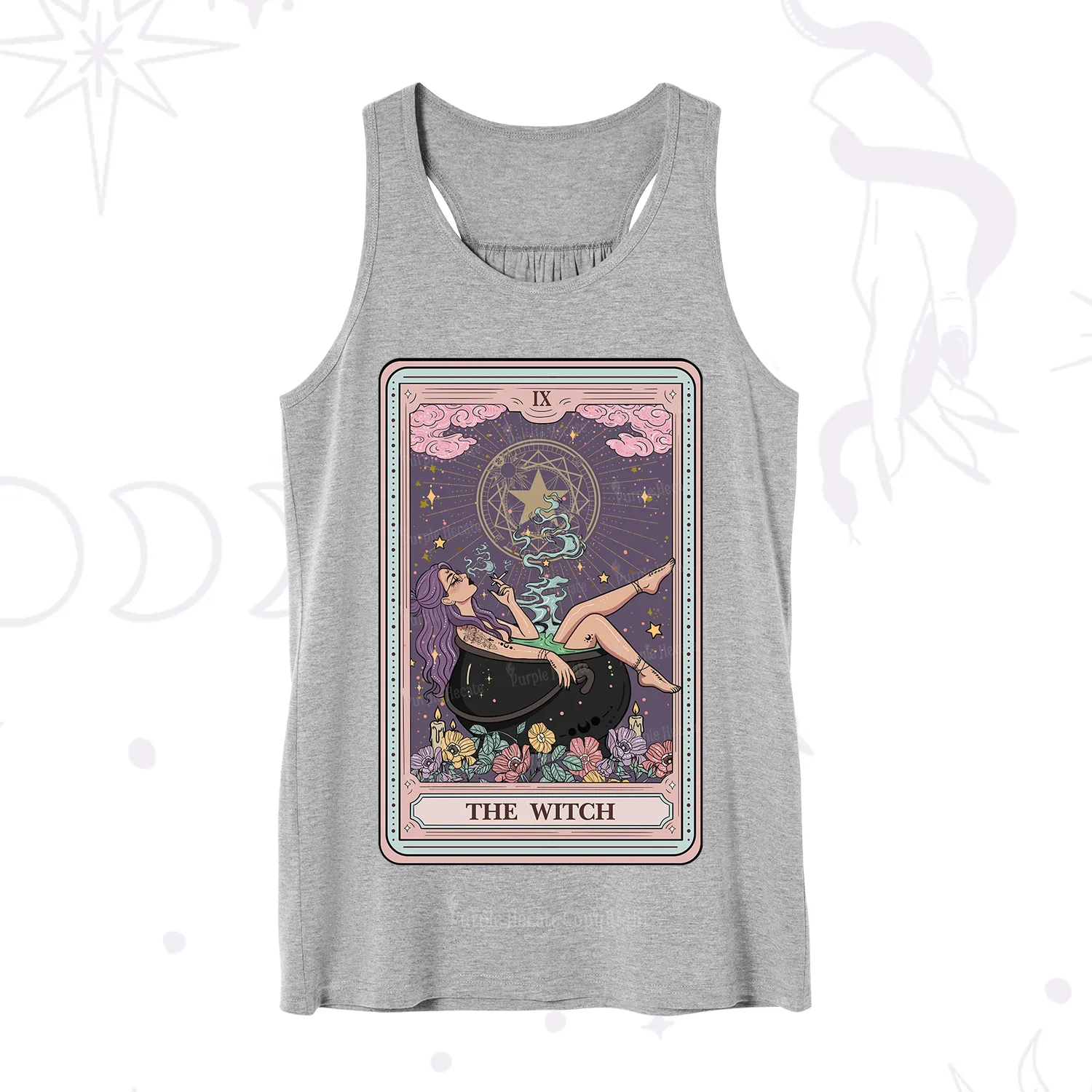 Purplehecate The Witch Tarot Card Tank