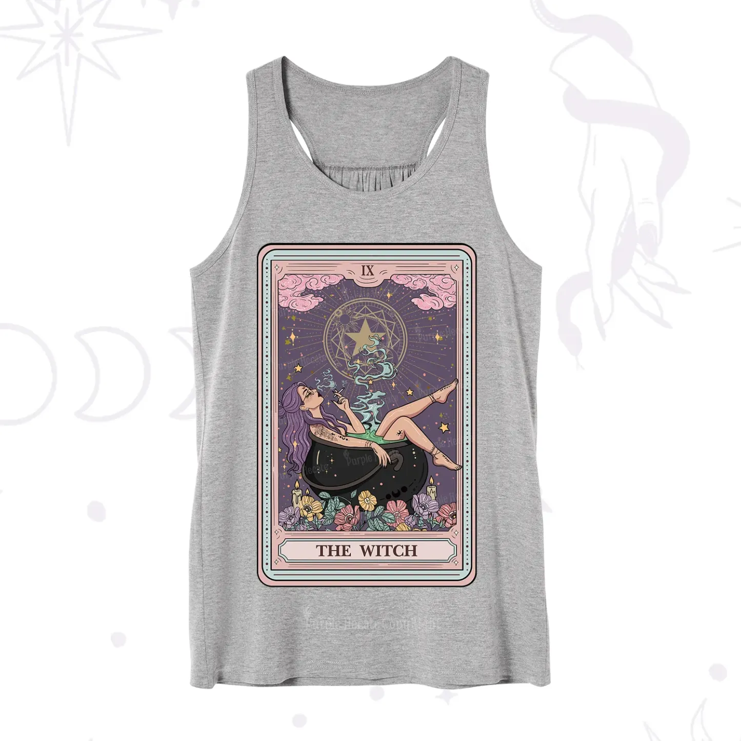 Purplehecate The Witch Tarot Card Tank