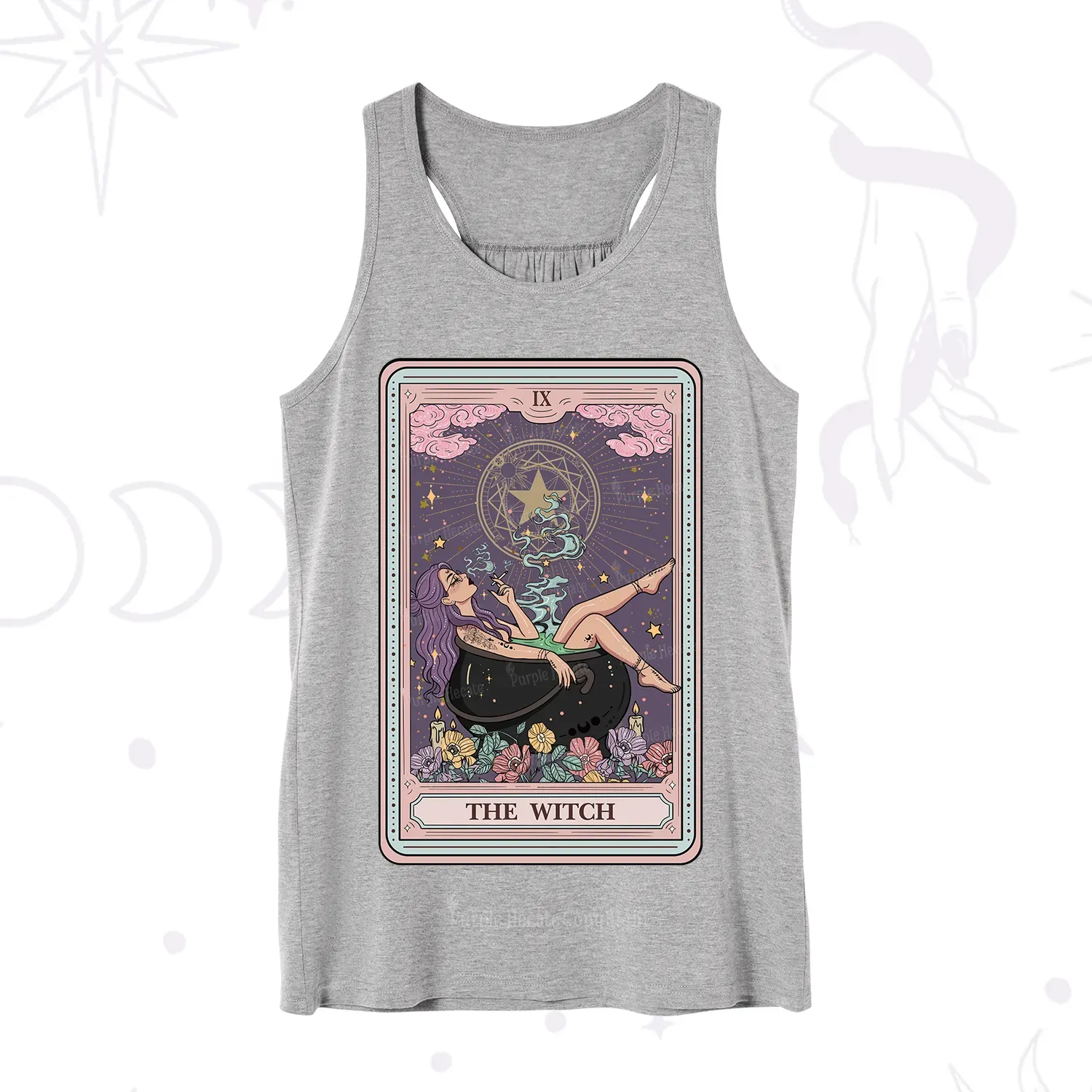 Purplehecate The Witch Tarot Card Tank
