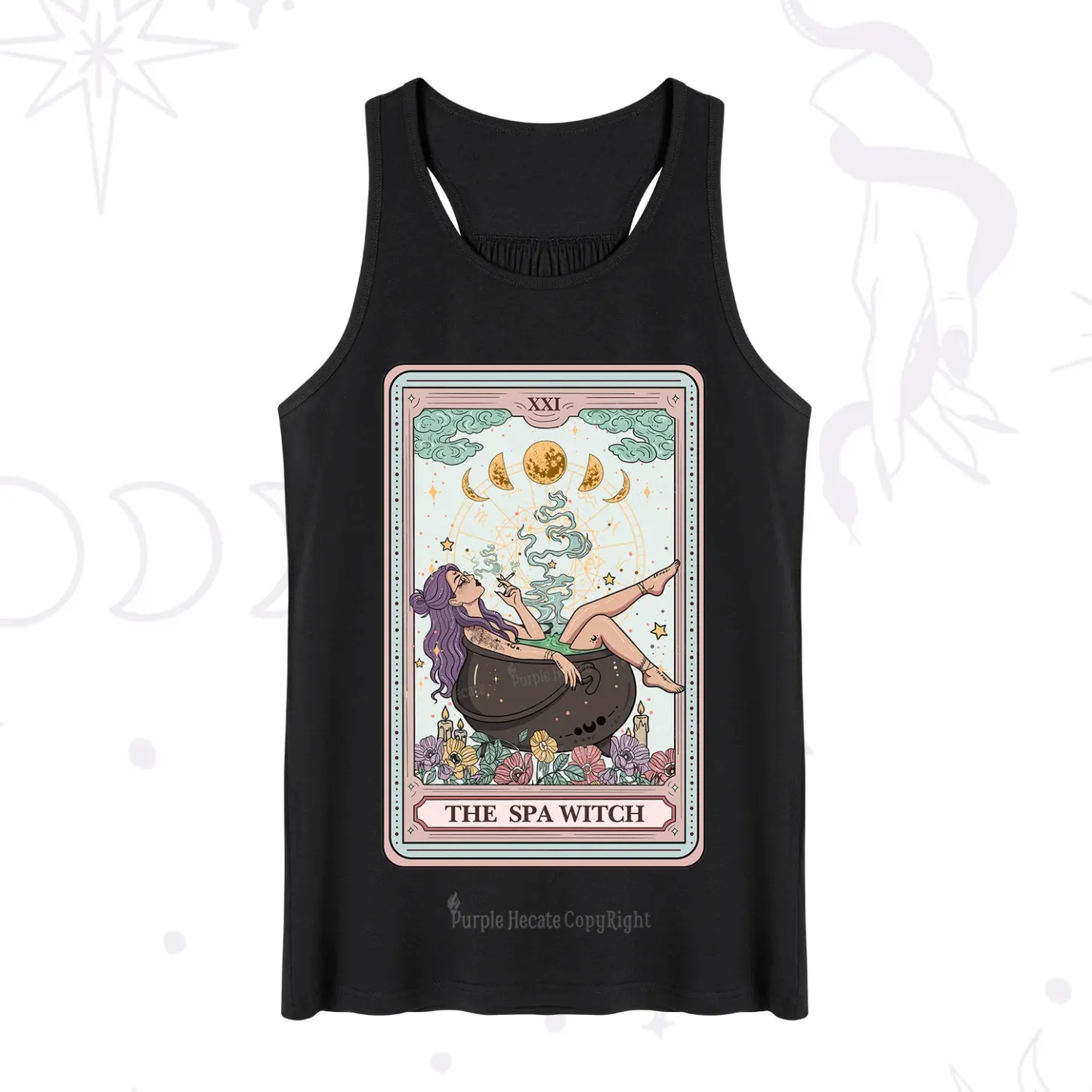 Purplehecate The Spa Witch Tarot Card Tank
