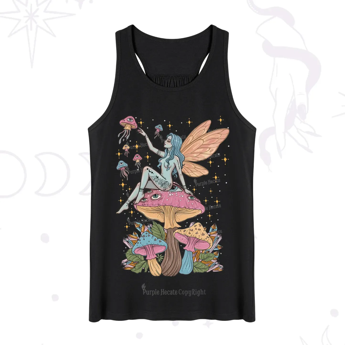 Purplehecate Celestial Fairy on Mushroom Tank