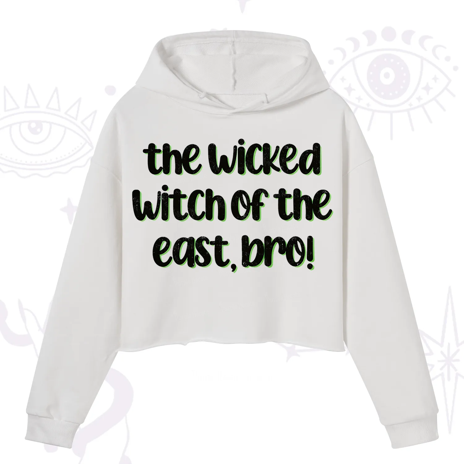 Purplehecate The Wicked Witch of the East Bro Crop Hoodie