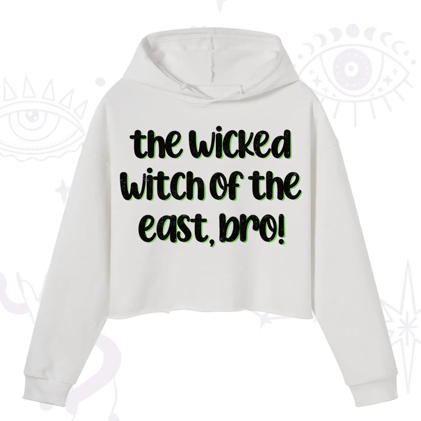 Purplehecate The Wicked Witch of the East Bro Crop Hoodie