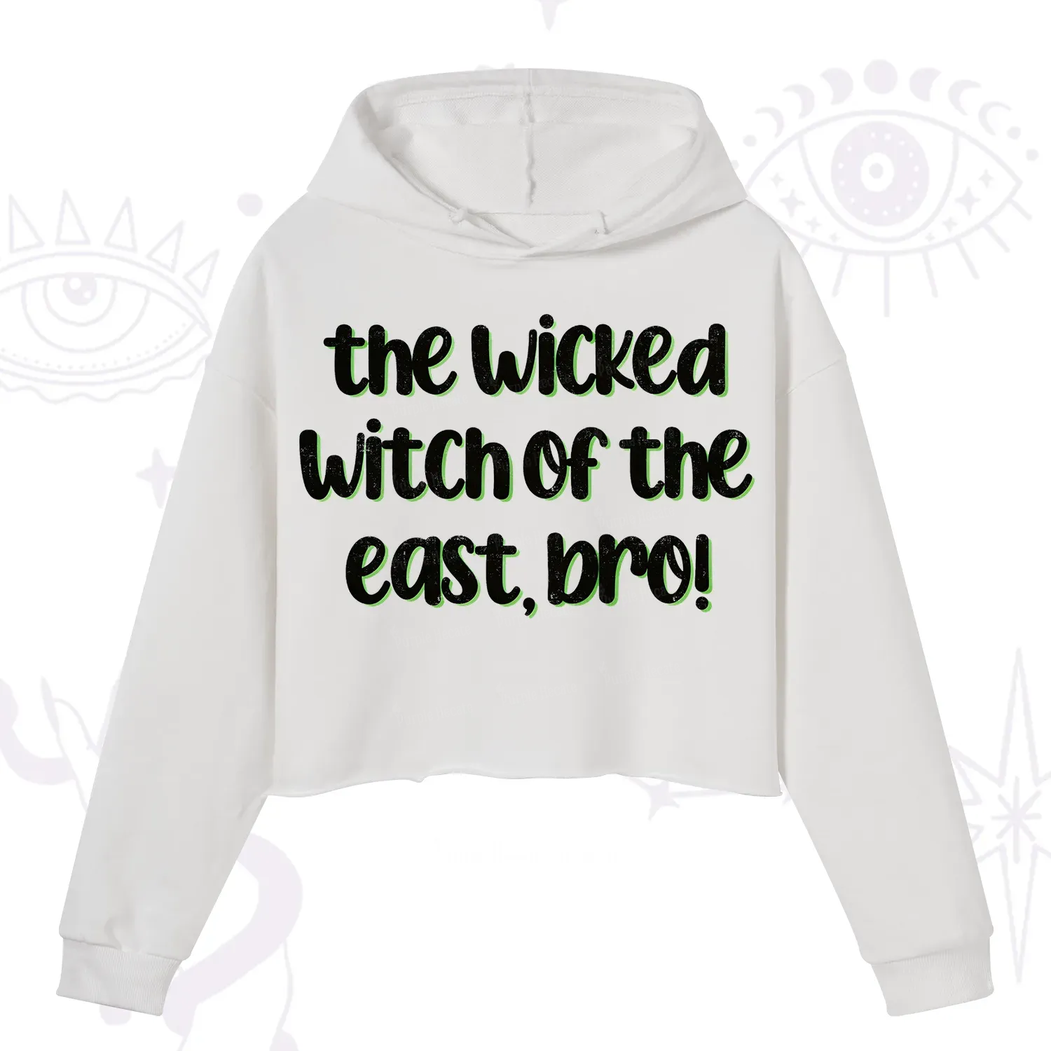 Purplehecate The Wicked Witch of the East Bro Crop Hoodie
