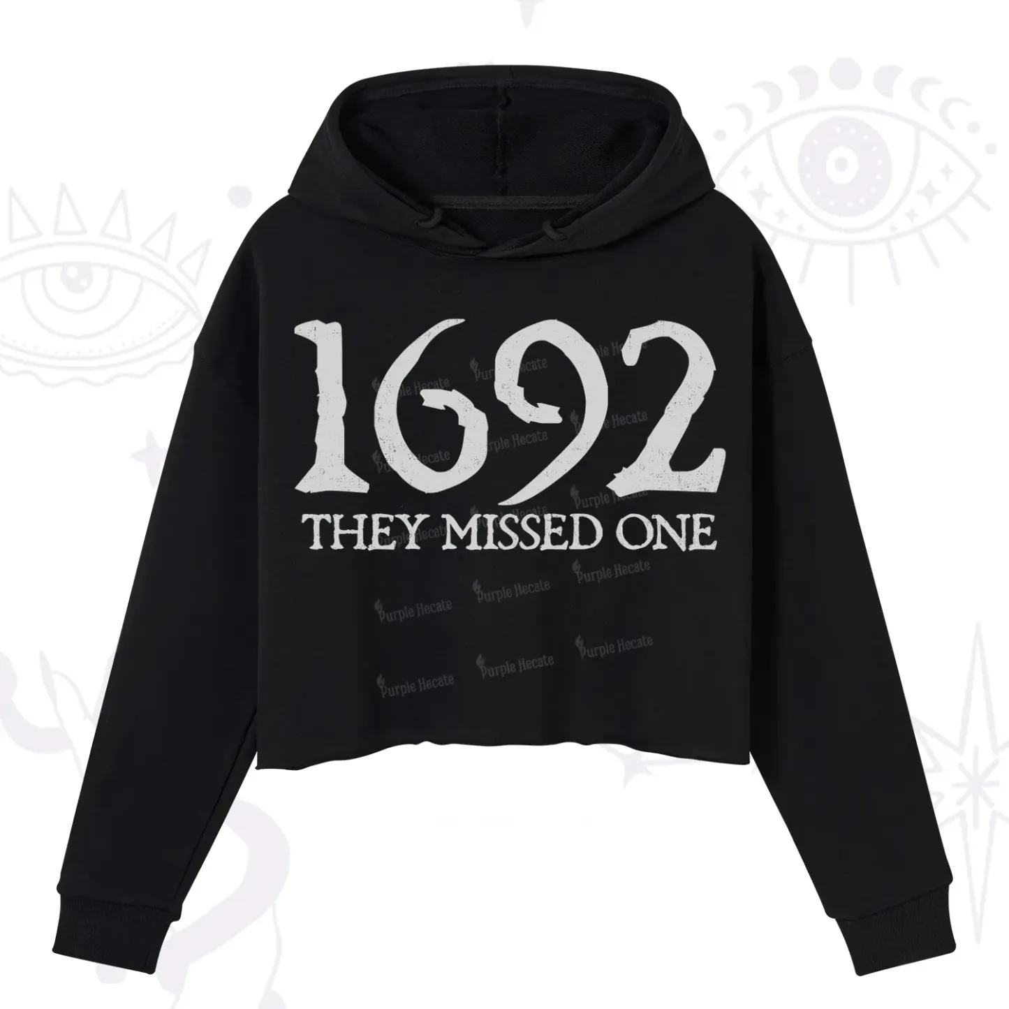 Purplehecate 1692 They Missed One Crop Hoodie