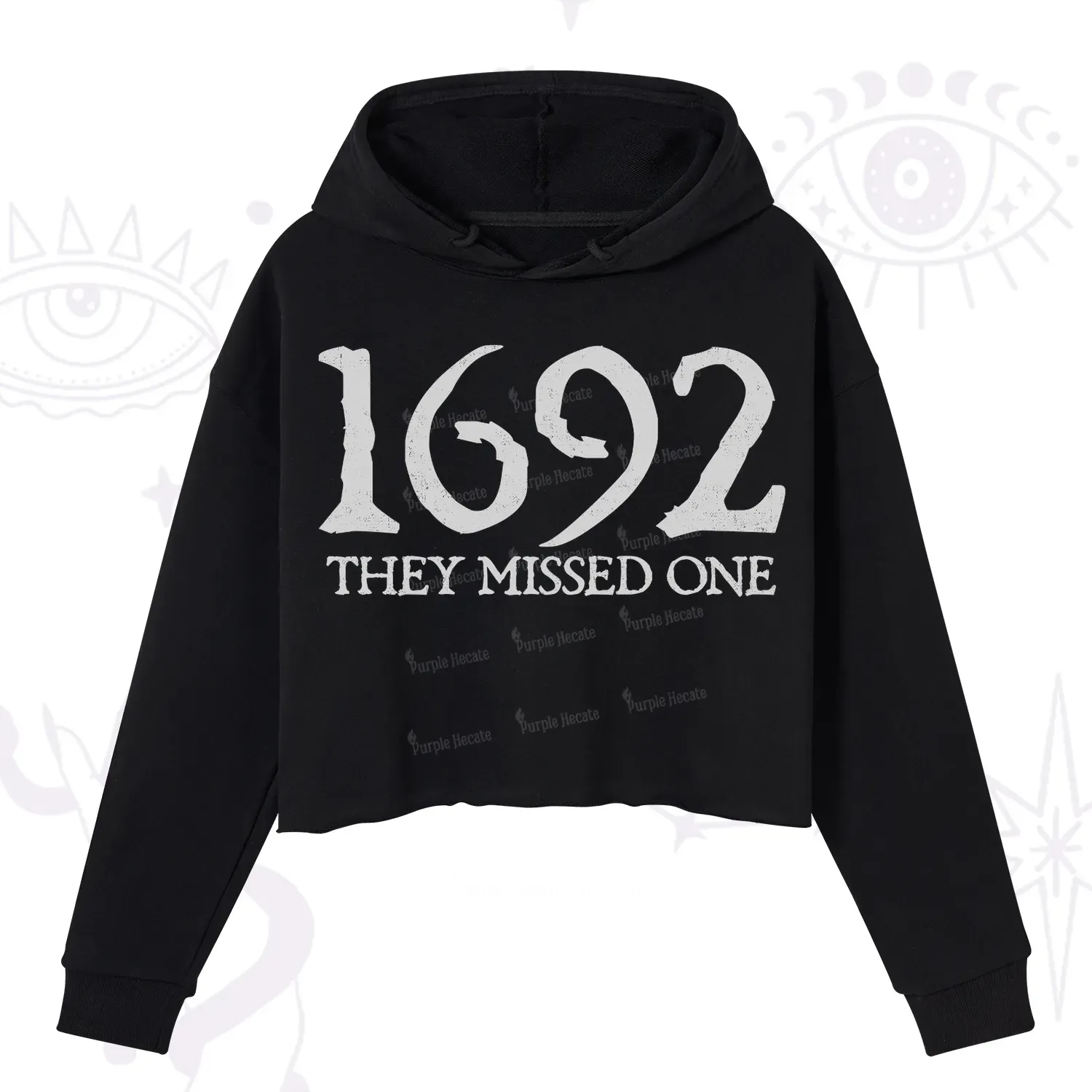 Purplehecate 1692 They Missed One Crop Hoodie