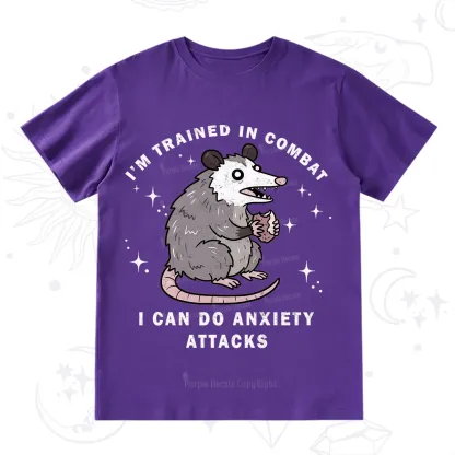 Purplehecate Anixety Attack Opossum T-Shirt