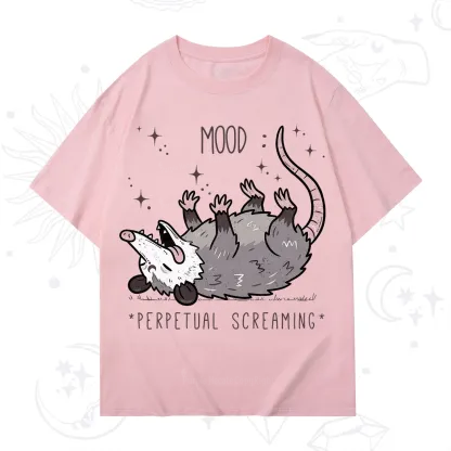 Purplehecate Mood Perpetual Screaming Opossum T-Shirt
