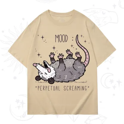 Purplehecate Mood Perpetual Screaming Opossum T-Shirt
