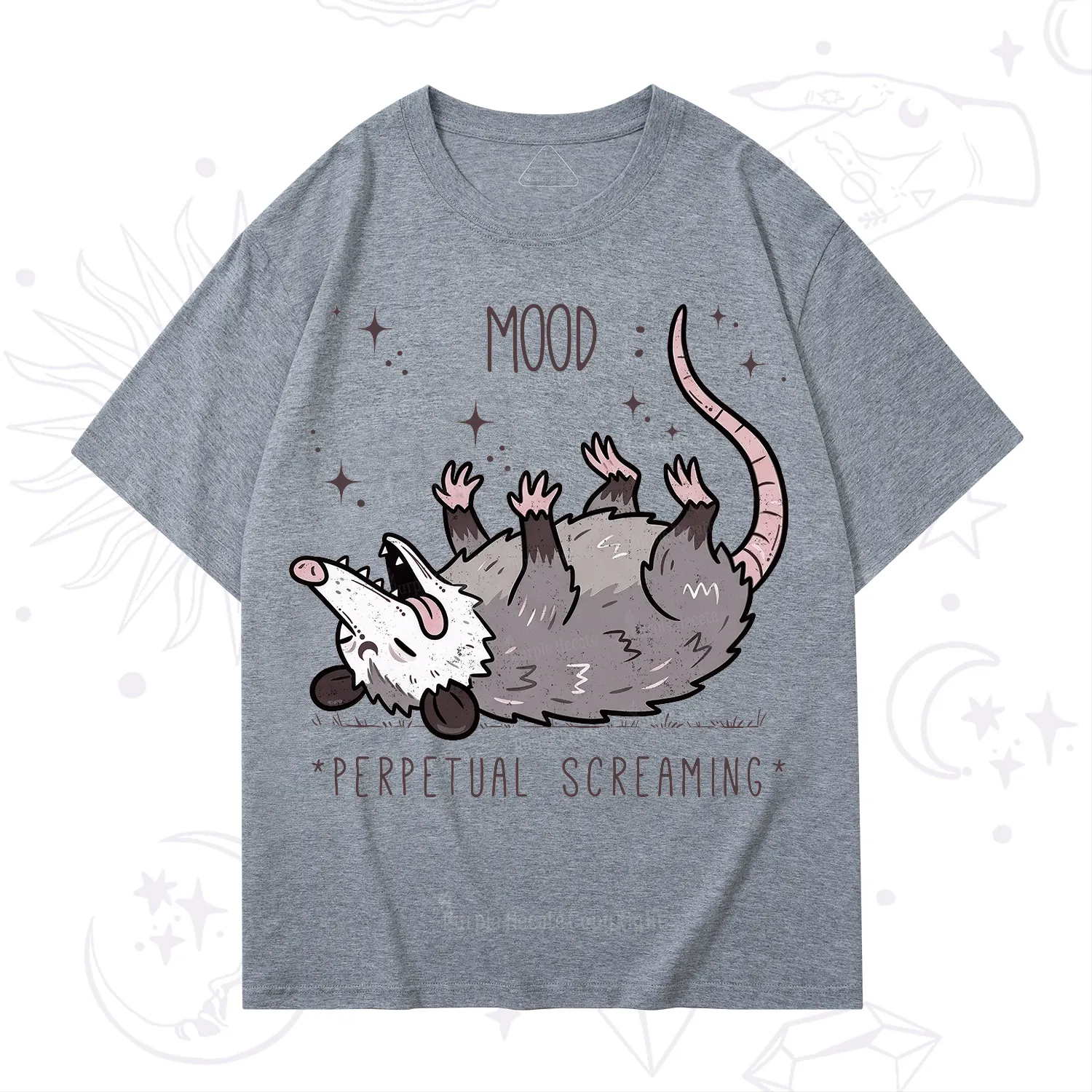 Purplehecate Mood Perpetual Screaming Opossum T-Shirt