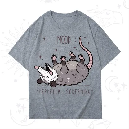 Purplehecate Mood Perpetual Screaming Opossum T-Shirt
