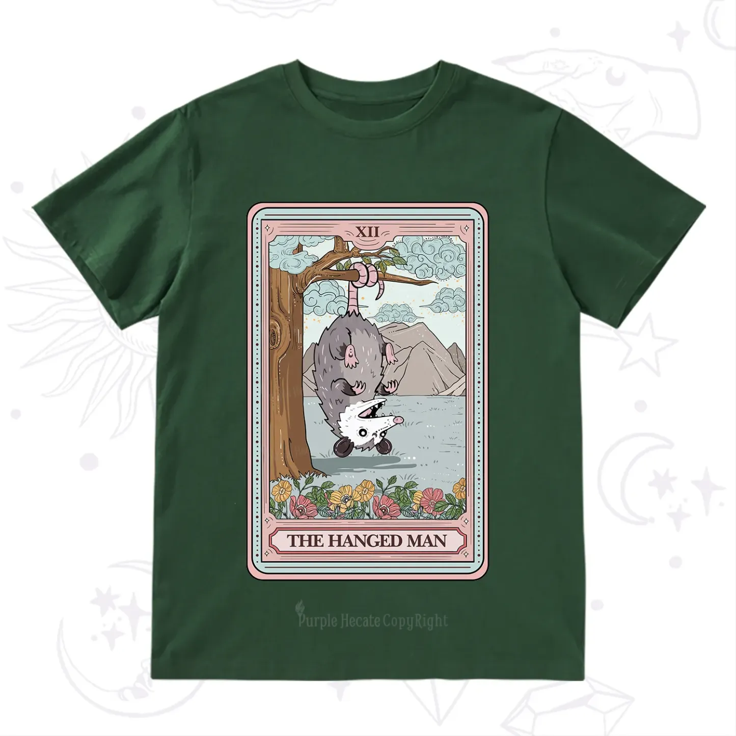 Purplehecate The Hanged Man Tarot Opossum T-Shirt