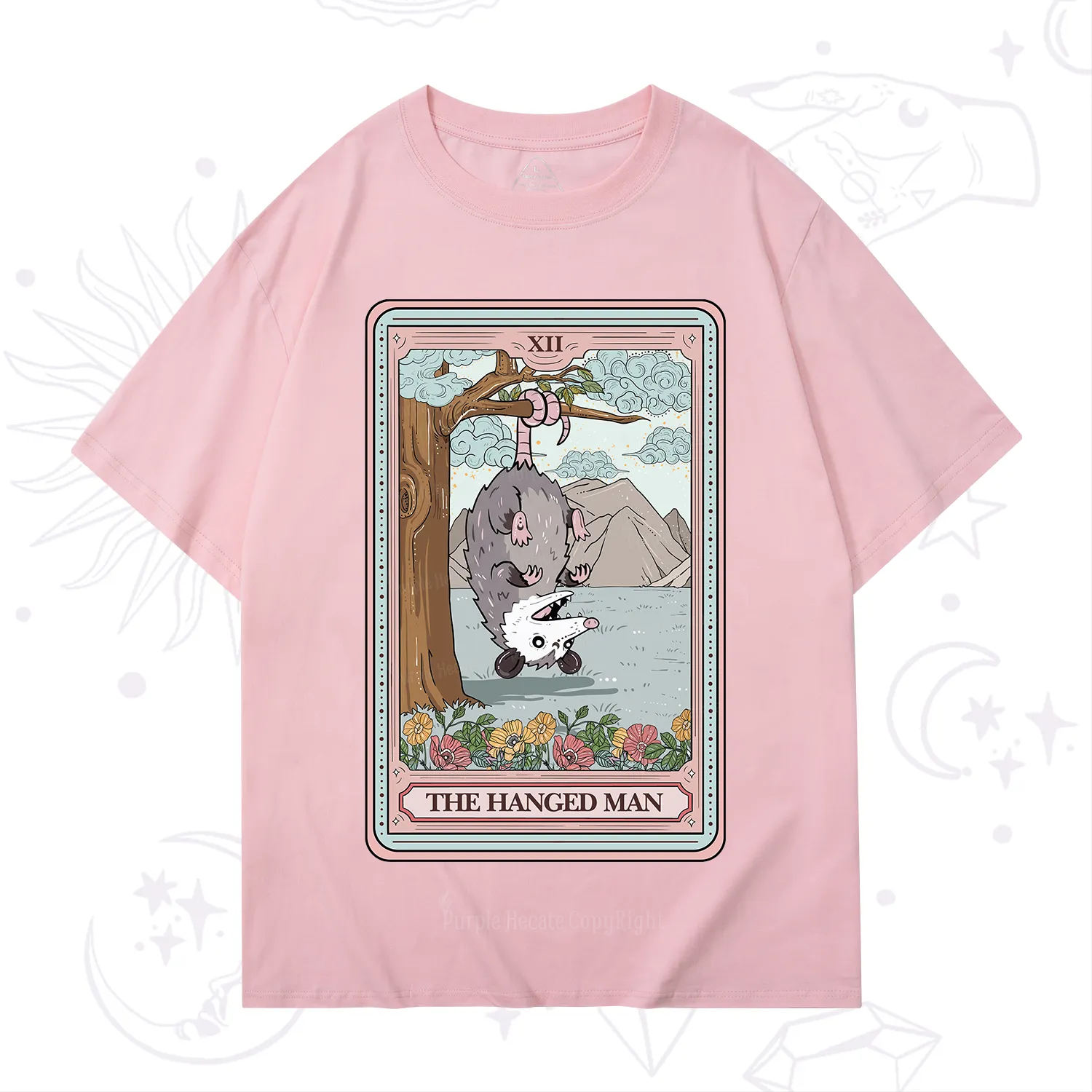 Purplehecate The Hanged Man Tarot Opossum T-Shirt