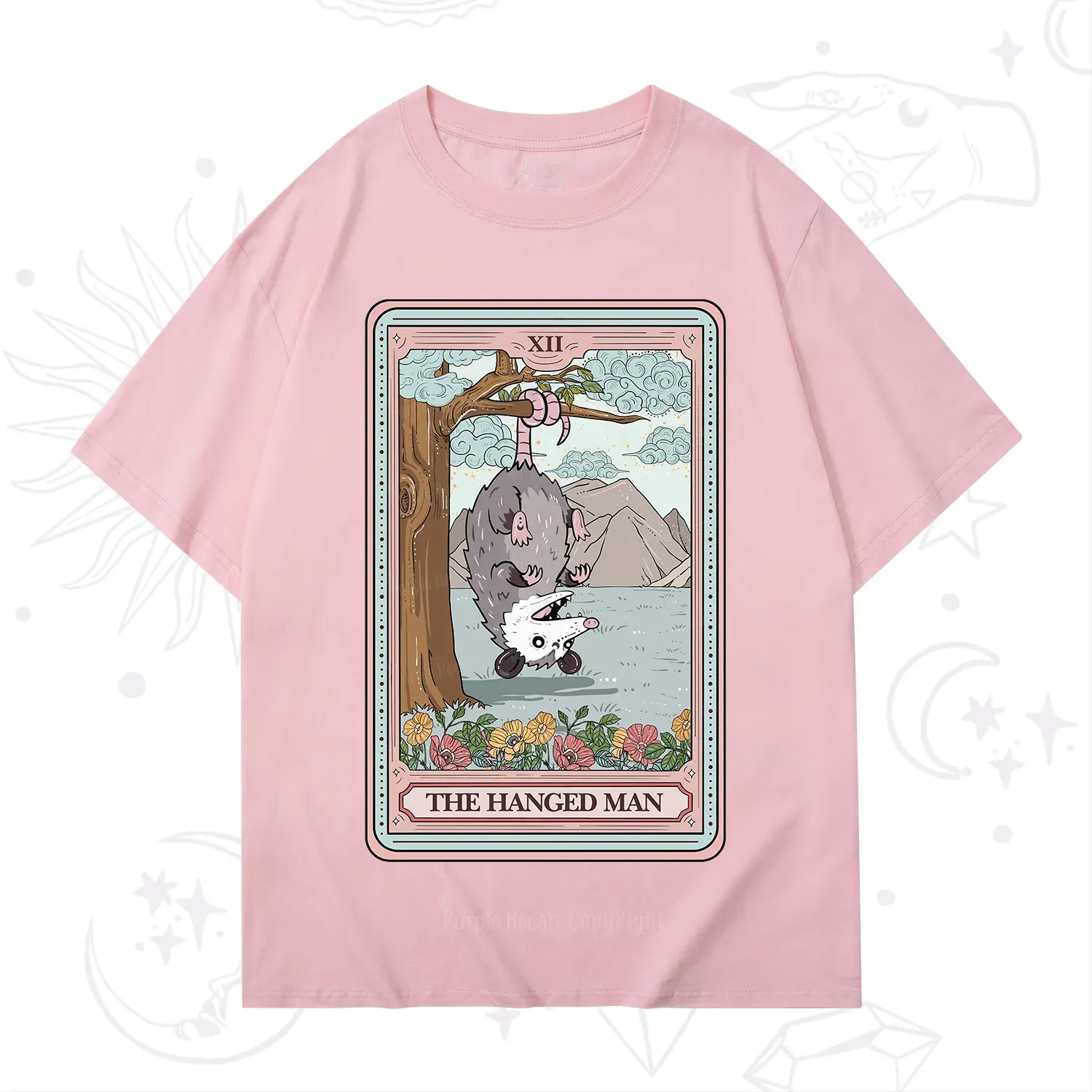 Purplehecate The Hanged Man Tarot Opossum T-Shirt