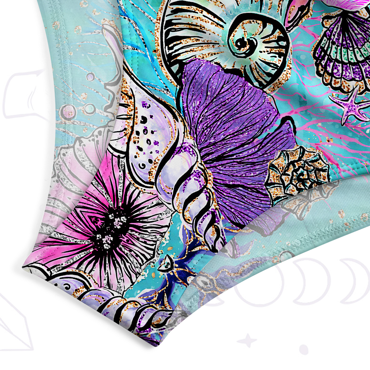 Purplehecate Ocean Spiral Dream One-Piece Swimsuit