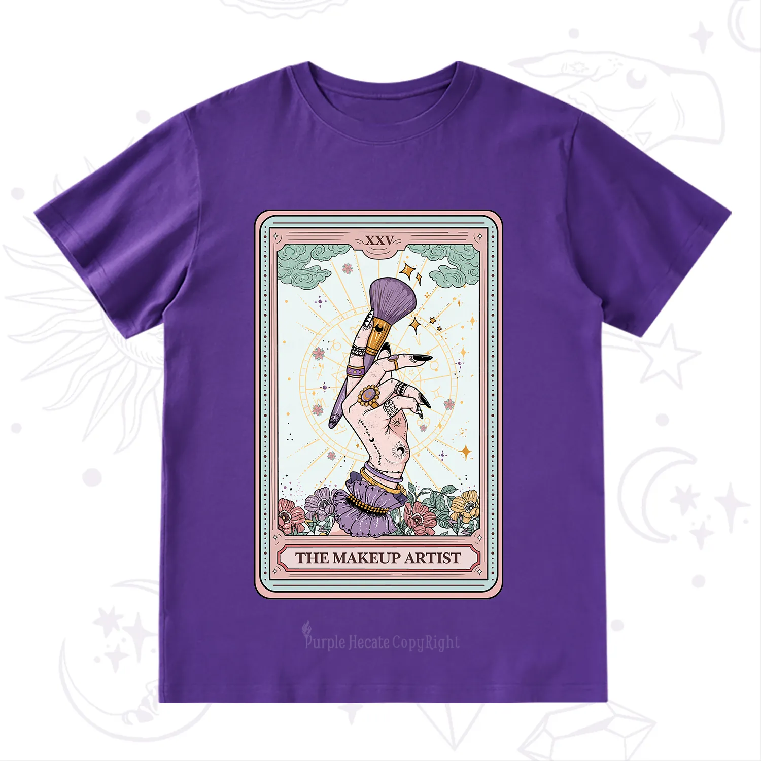 Purplehecate The Makeup Artist Tarot T-Shirt