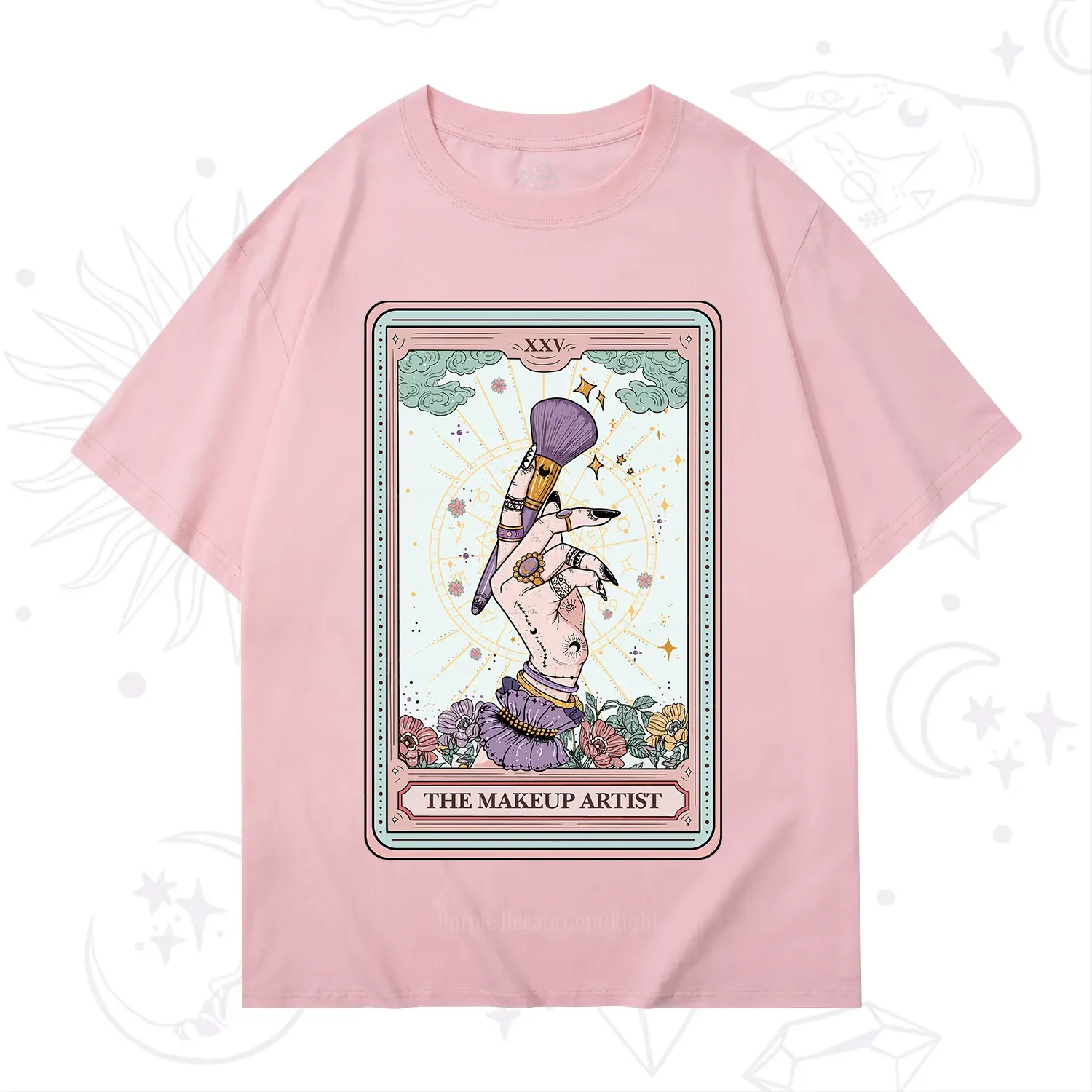 Purplehecate The Makeup Artist Tarot T-Shirt