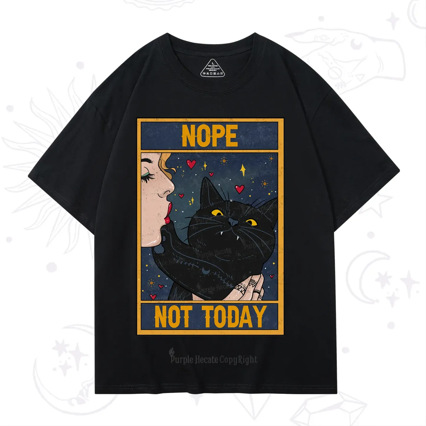 Purplehecate The Nope Not Today Tarot T-Shirt