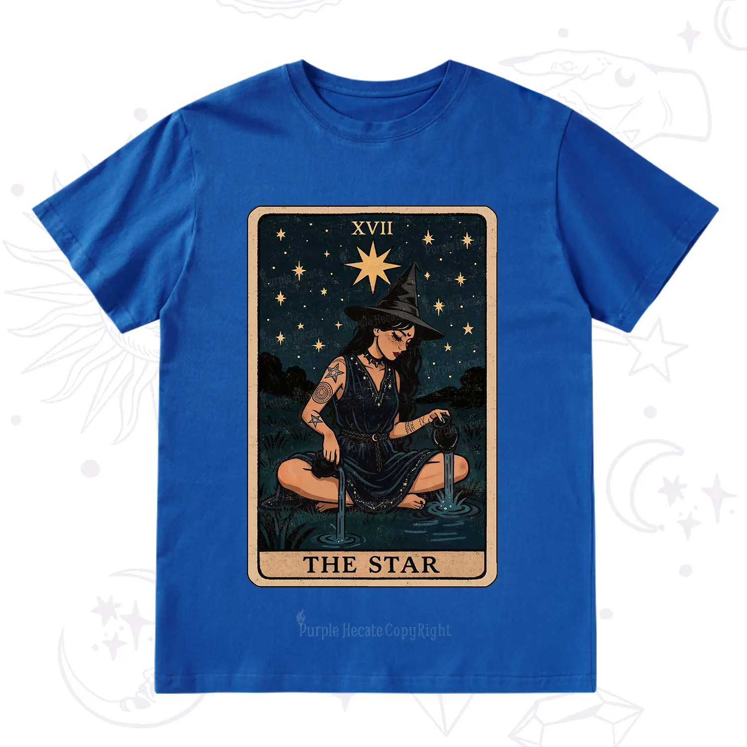 Purplehecate The Star Witch Tarot T-Shirt