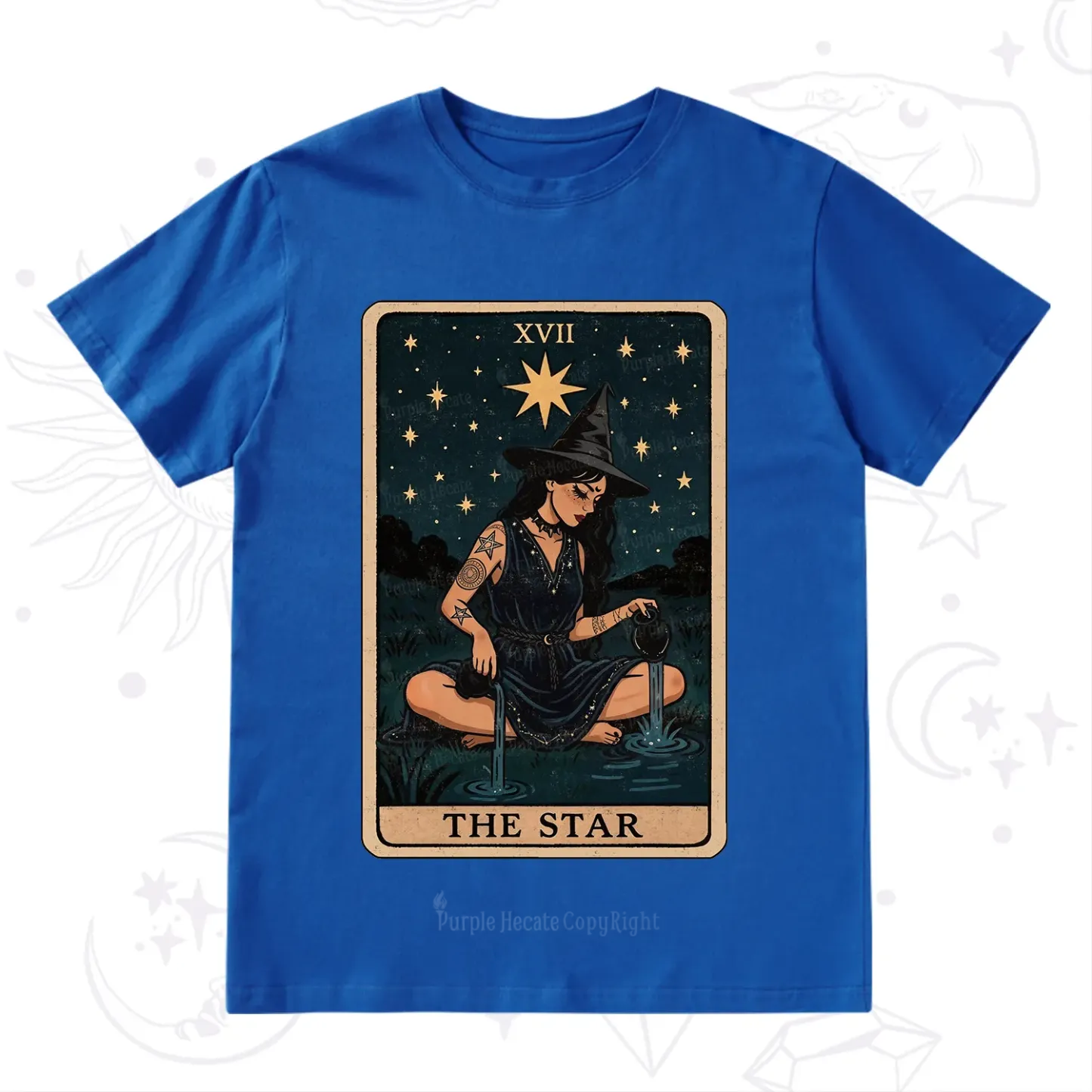 Purplehecate The Star Witch Tarot T-Shirt