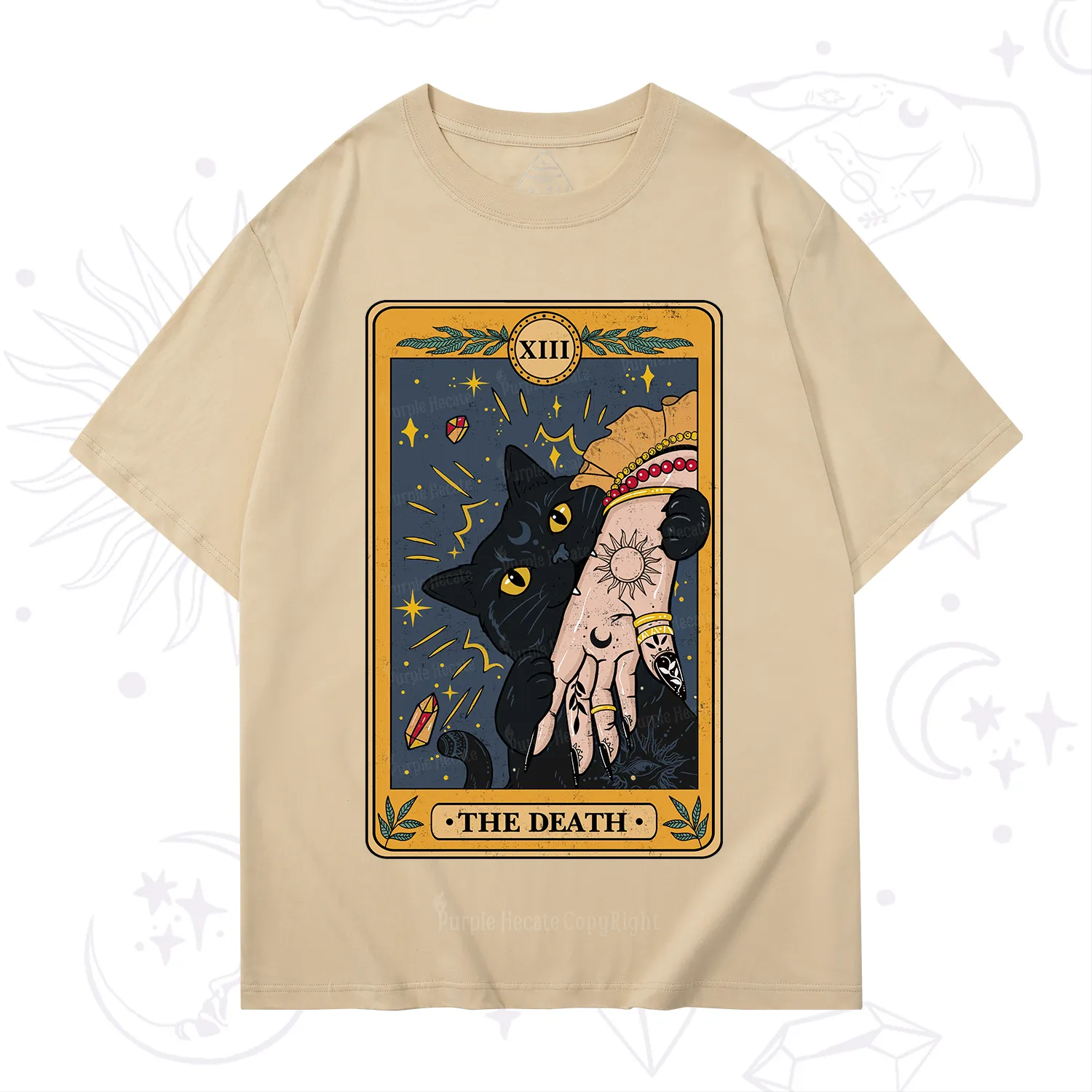 Purplehecate The Death Tarot Card T-Shirt