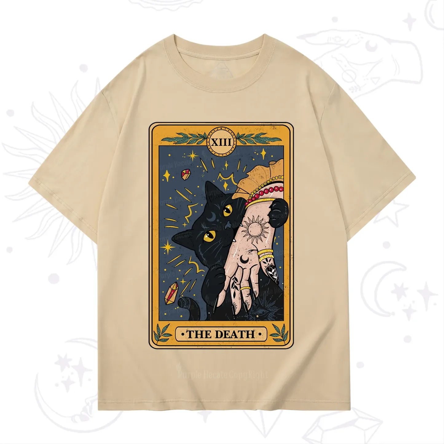 Purplehecate The Death Tarot Card T-Shirt