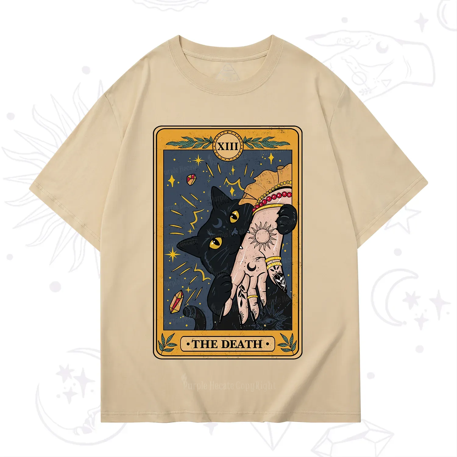 Purplehecate The Death Tarot Card T-Shirt