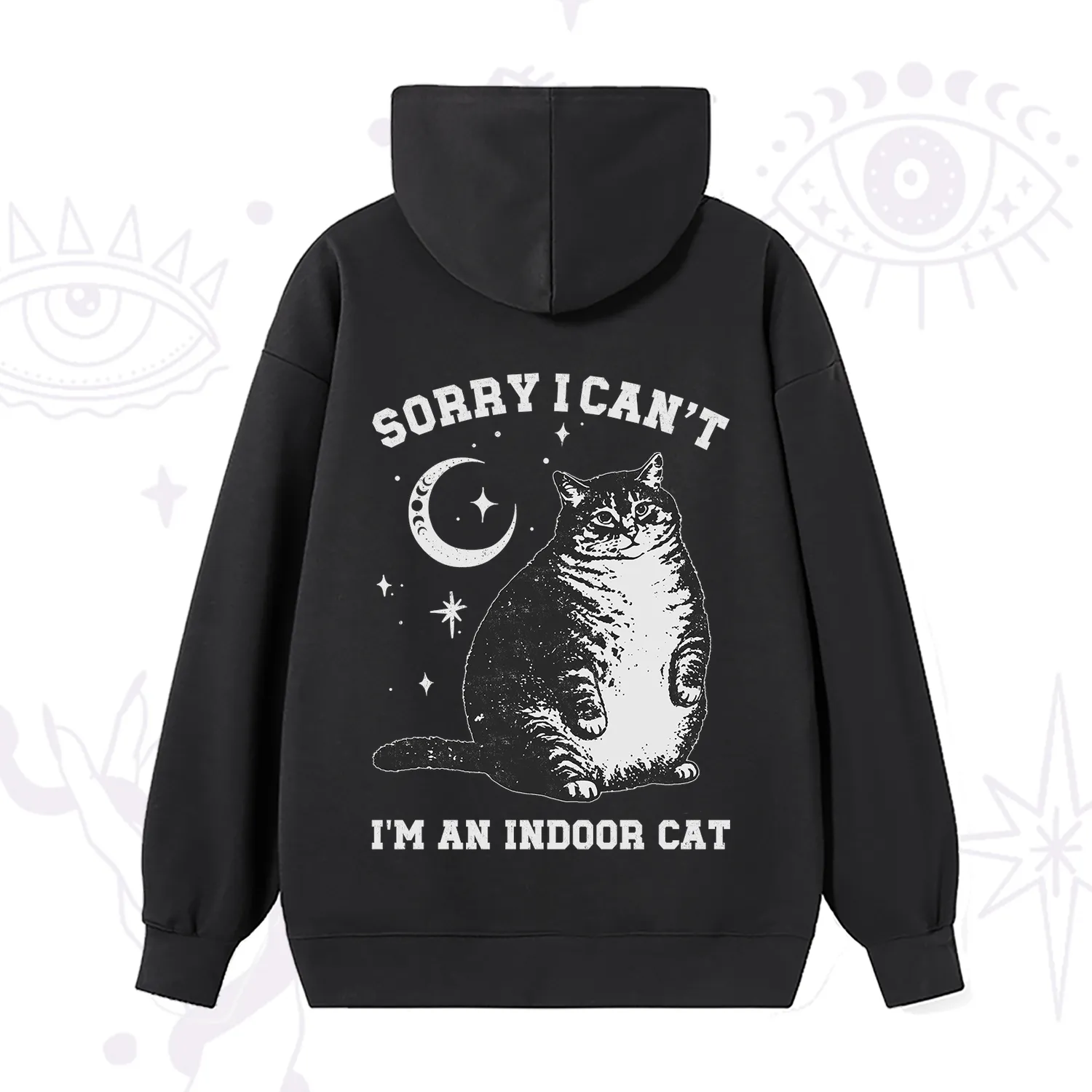 Purplehecate Sorry I Can't Go I'm an Indoor Cat Hoodie