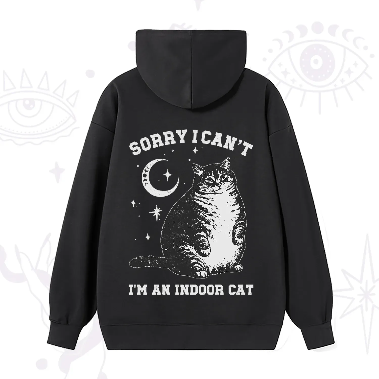Purplehecate Sorry I Can't Go I'm an Indoor Cat Hoodie