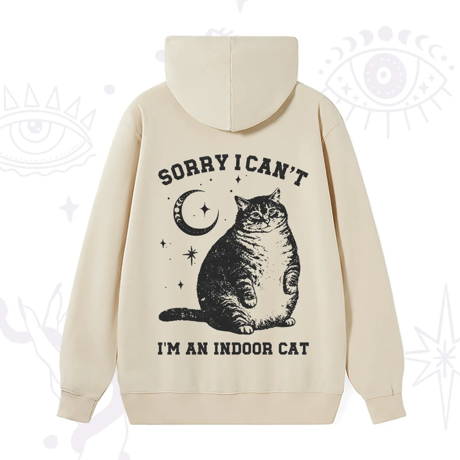 Purplehecate Sorry I Can't Go I'm an Indoor Cat Hoodie