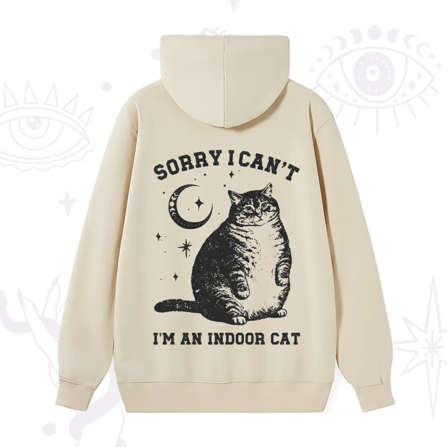 Purplehecate Sorry I Can't Go I'm an Indoor Cat Hoodie