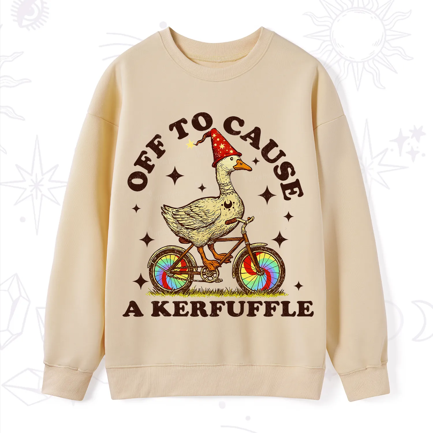 Purplehecate Off?to?Cause?a?Kerfuffle?Goose Sweatshirt