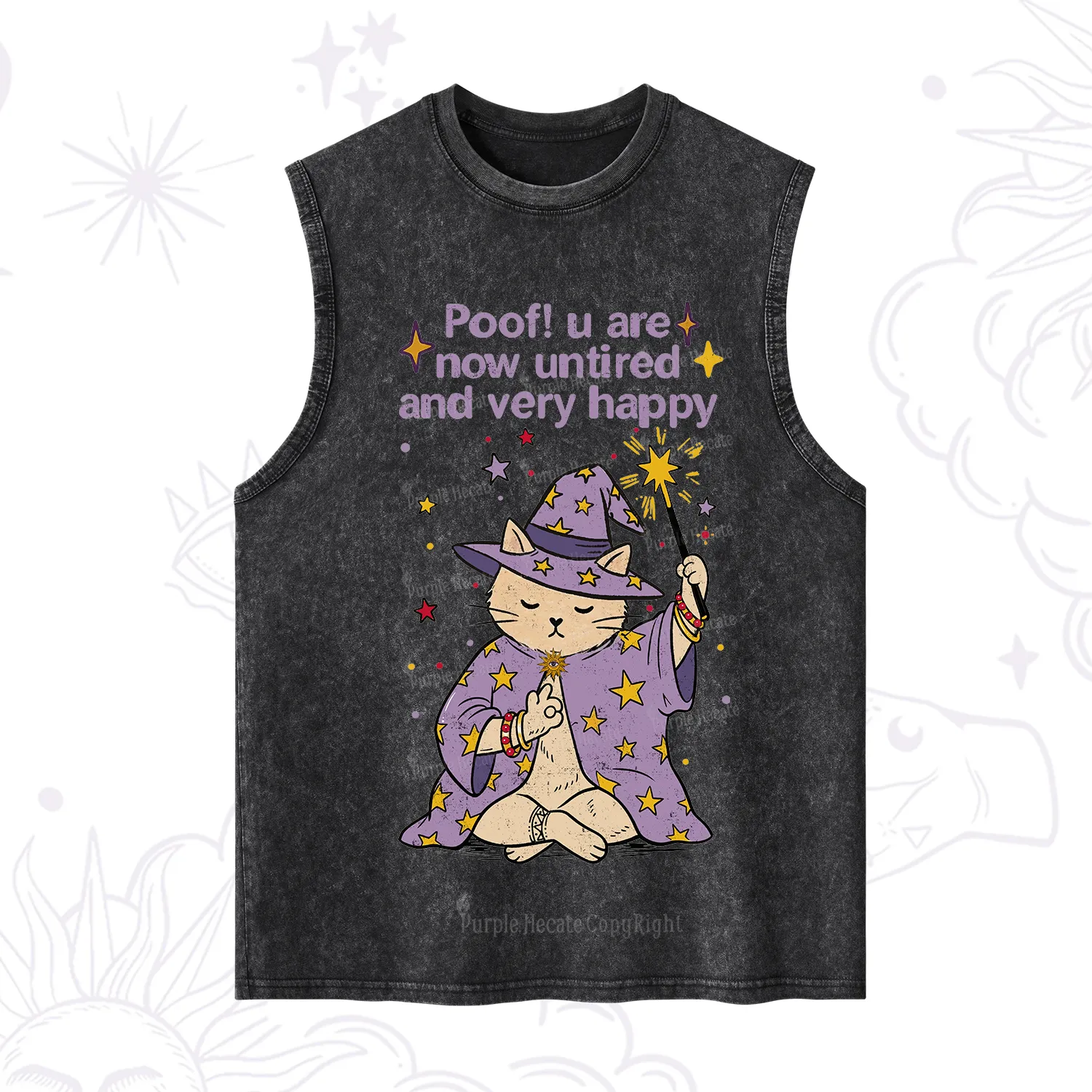 Purplehecate Poof! You Are Now Untired And Very Happy Washed Tank