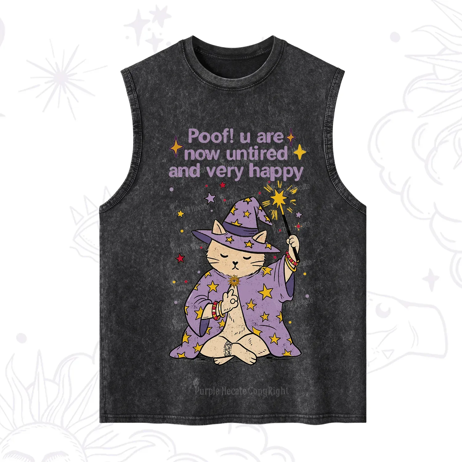 Purplehecate Poof! You Are Now Untired And Very Happy Washed Tank