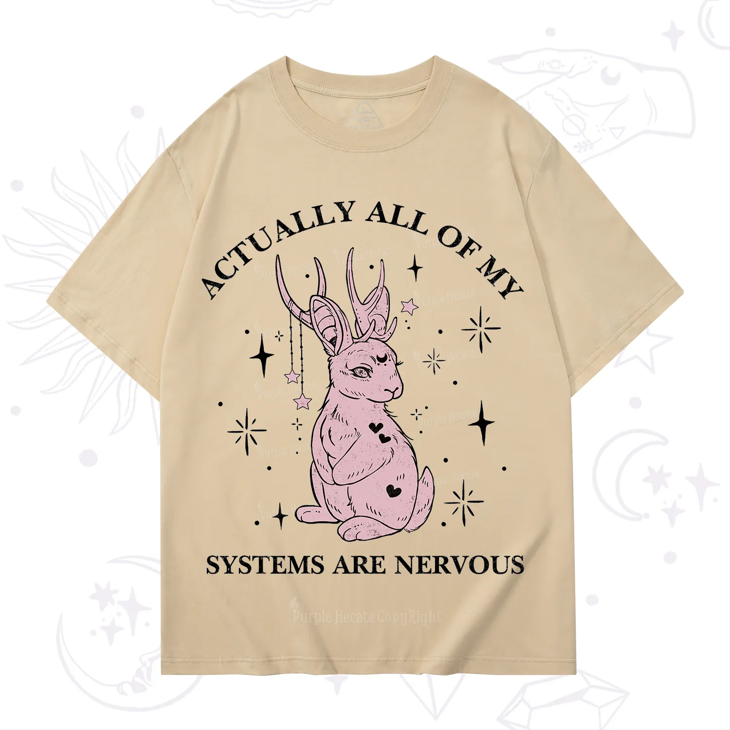Purplehecate Actually All Of My Systems Are Nervous T-Shirt