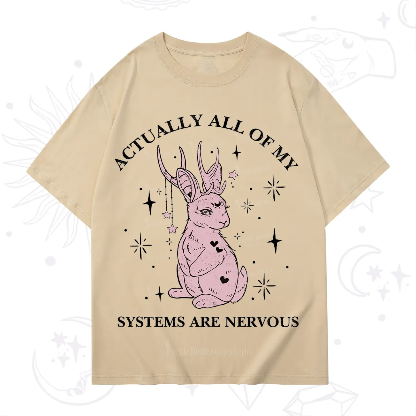 Purplehecate Actually All Of My Systems Are Nervous T-Shirt