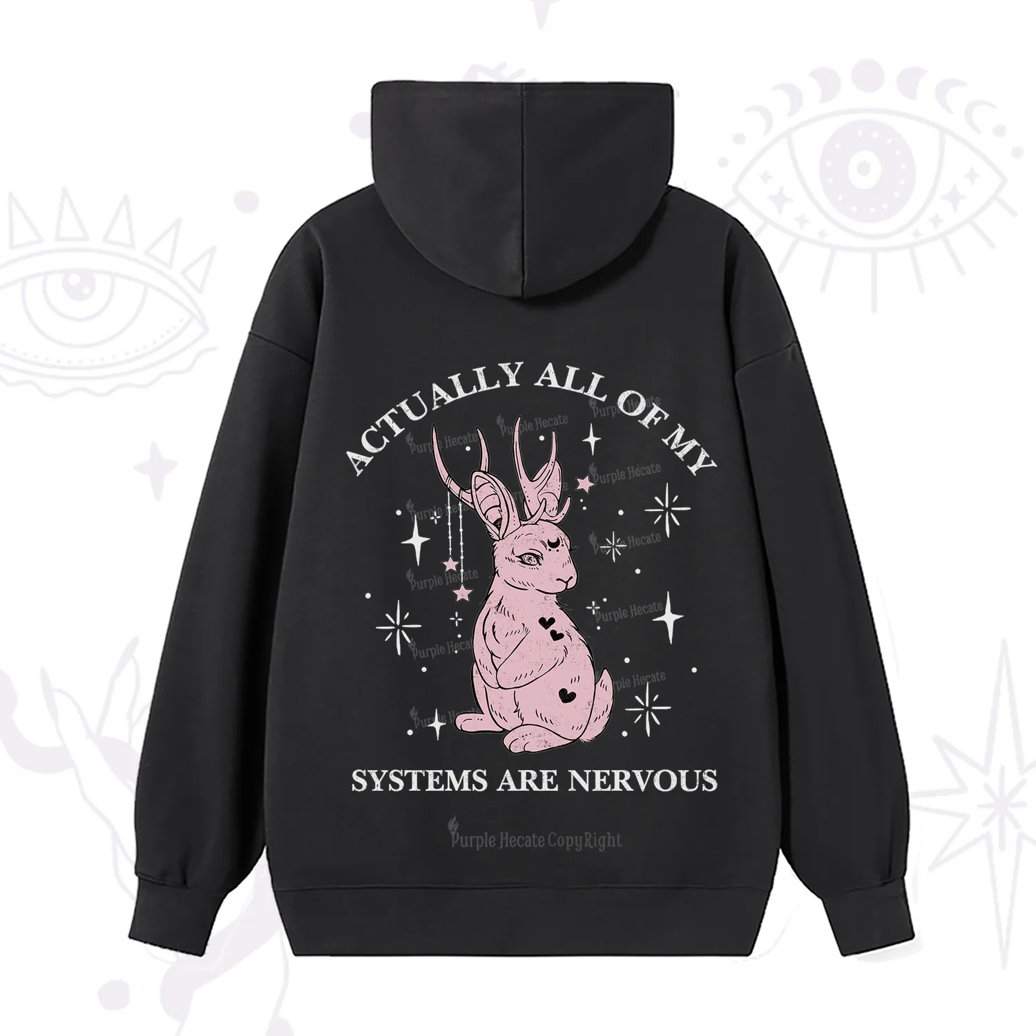 Purplehecate Actually All Of My Systems Are Nervous Hoodie