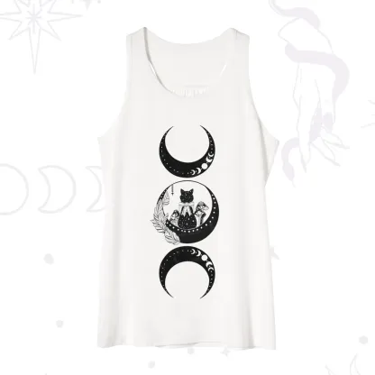 Purplehecate Cat And Moon Phases Tank