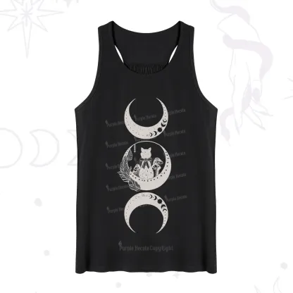 Purplehecate Cat And Moon Phases Tank