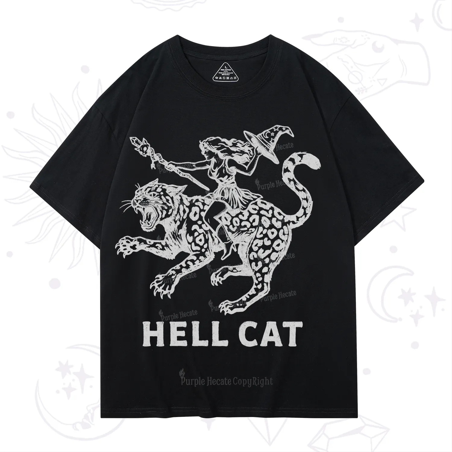 Purplehecate Hex Girl Hell Cat T-Shirt