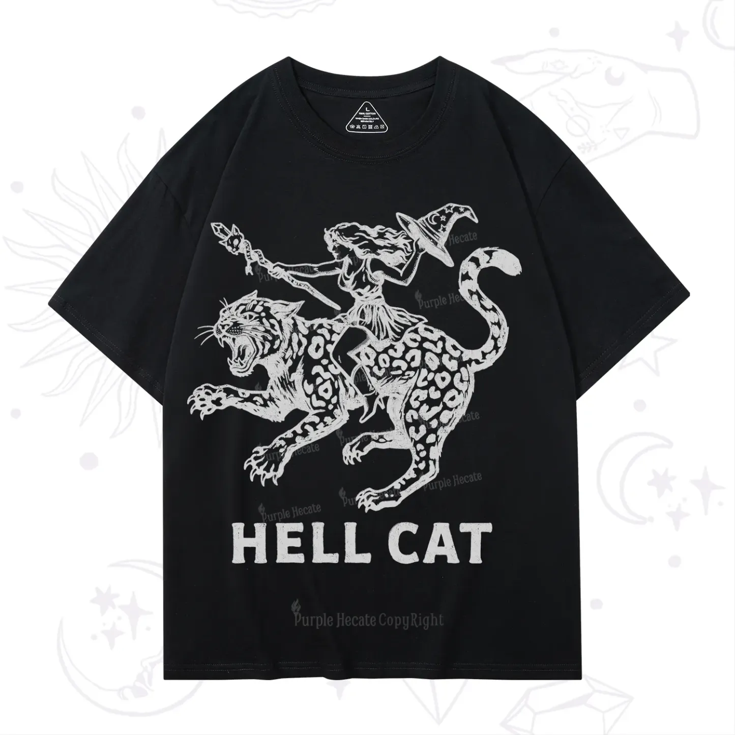 Purplehecate Hex Girl Hell Cat T-Shirt