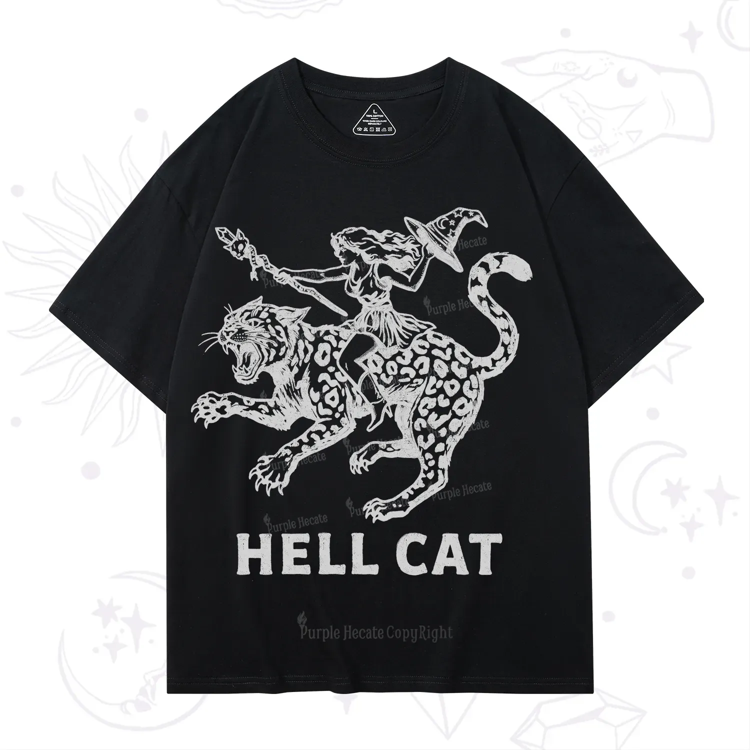 Purplehecate Hex Girl Hell Cat T-Shirt